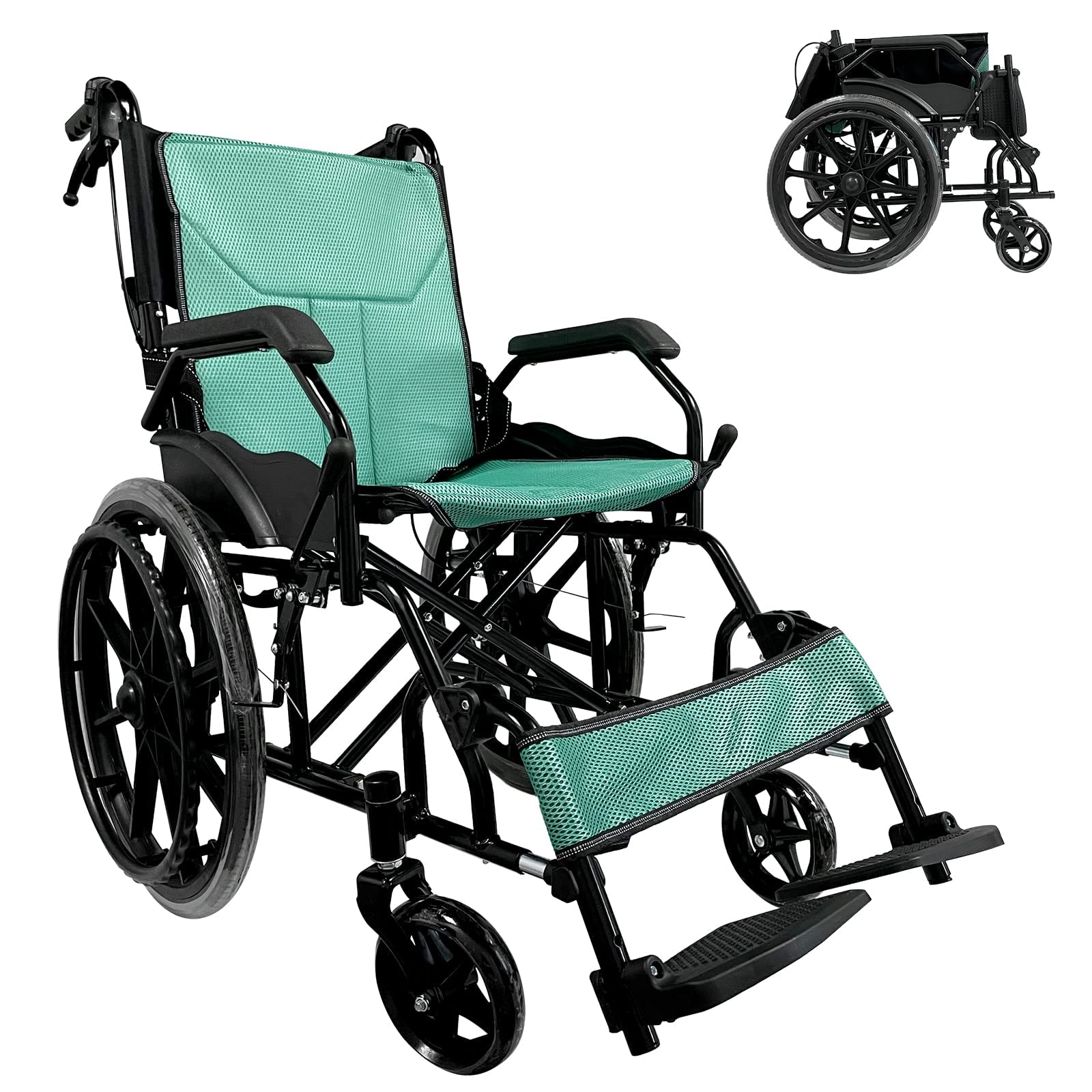 Amazon | KagoMsa 自走介助兼用車いす 折り畳み車椅子 軽量コンパクト